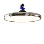 Modern Simplicity Flying Saucer Round Aluminum Acrylic LED Pendant Light For Living Room