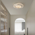 Modern Luxury Flower Iron Aluminum Acrylic LED Flush Mount Ceiling Light For Bedroom