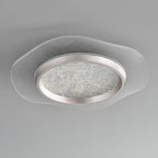 Modern Luxury Flower Iron Aluminum Acrylic LED Flush Mount Ceiling Light For Bedroom
