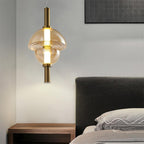 Modern Luxury Dome Metal Glass LED Pendant Light For Living Room