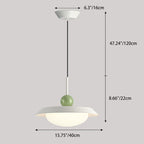 Modern Minimalist Round Iron Acrylic LED Pendant Light For Living Room