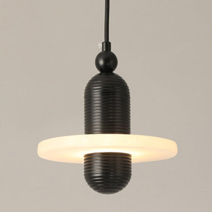 Contemporary Creative Bottle Spanish Marble Aluminum LED Pendant Light For Bedroom