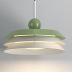 Modern Minimalist Round Iron Acrylic LED Pendant Light For Living Room