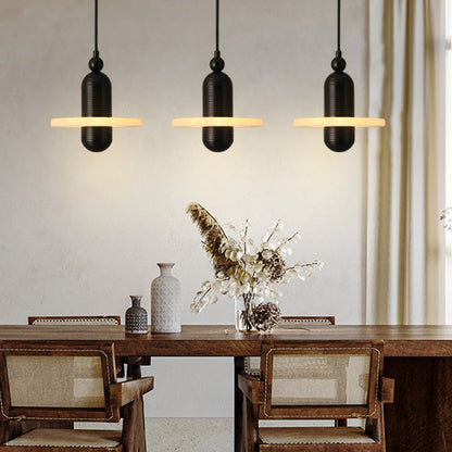 Contemporary Creative Bottle Spanish Marble Aluminum LED Pendant Light For Bedroom