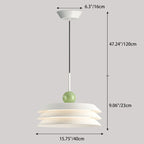 Modern Minimalist Round Iron Acrylic LED Pendant Light For Living Room
