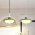 Modern Minimalist Round Iron Acrylic LED Pendant Light For Living Room