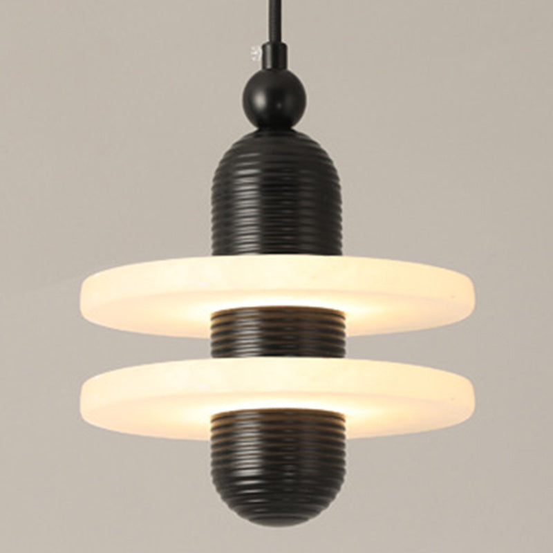 Contemporary Creative Bottle Spanish Marble Aluminum LED Pendant Light For Bedroom