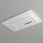 Contemporary Luxury Rectangular Iron Acrylic LED Flush Mount Ceiling Light For Living Room