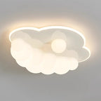 Contemporary Creative Clouds Iron PE LED Flush Mount Ceiling Light For Bedroom
