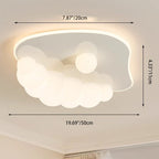 Contemporary Creative Clouds Iron PE LED Flush Mount Ceiling Light For Bedroom