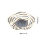 Modern Eclectic Round Iron Acrylic LED Flush Mount Ceiling Light For Bedroom