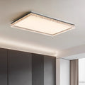 Contemporary Luxury Rectangular Iron Aluminum Acrylic LED Flush Mount Ceiling Light For Living Room