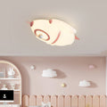 Contemporary Creative Kids Rocket Iron Acrylic LED Flush Mount Ceiling Light For Bedroom