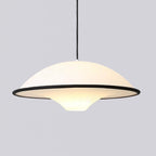 Modern Minimalist Dome Copper Acrylic 1-Light Pendant Light For Bedroom
