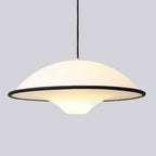 Modern Minimalist Dome Copper Acrylic 1-Light Pendant Light For Bedroom