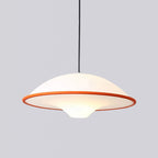 Modern Minimalist Dome Copper Acrylic 1-Light Pendant Light For Bedroom