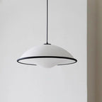 Modern Minimalist Dome Copper Acrylic 1-Light Pendant Light For Bedroom