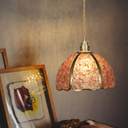 Contemporary Luxury Dome Crystal Copper 1-Light Pendant Light For Living Room