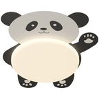Modern Eclectic Kids Panda Iron Pvc LED Flush Mount Ceiling Light for Bedroom