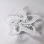 Modern Luxury Flower Iron Crystal Acrylic LED Semi-Flush Mount Ceiling Light For Bedroom