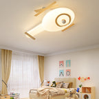 Contemporary Creative Kids Helicopter Iron Acrylic LED Flush Mount Ceiling Light For Bedroom