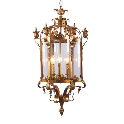 Modern Luxury Cylinder Iron Glass 3-Light Pendant Light For Hallway