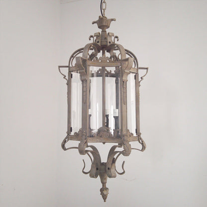 Modern Luxury Cylinder Iron Glass 3-Light Pendant Light For Hallway