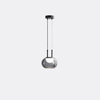 Contemporary Scandinavian Globe Iron Glass LED Chandelier Island Light For Living Room