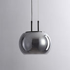 Contemporary Scandinavian Globe Iron Glass LED Chandelier Island Light For Living Room