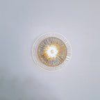 Modern Luxury Round Metal Glass LED Wall Sconce Lamp For Living Room