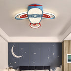 Modern Eclectic Kids Airplane Acrylic LED Flush Mount Ceiling Light For Bedroom