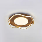Contemporary Scandinavian Round Iron Aluminum Acrylic LED Flush Mount Ceiling Light For Bedroom