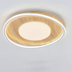 Contemporary Scandinavian Round Iron Aluminum Acrylic LED Flush Mount Ceiling Light For Bedroom
