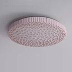 Contemporary Creative Honeycomb Round Iron Acrylic LED Flush Mount Ceiling Light For Bedroom