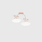 Lumendat Contemporary Creative Kids Pony Iron Resin Acrylic LED Semi-Flush Mount Ceiling Light For Bedroom Lumendat