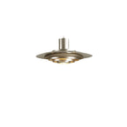 Contemporary Scandinavian Round Flying Saucer Aluminum 1-Light Pendant Light For Living Room