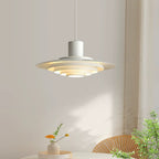 Contemporary Scandinavian Round Flying Saucer Aluminum 1-Light Pendant Light For Living Room