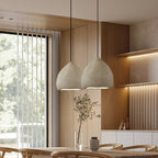 Traditional Japanese Dome High Density Polystyrene 1-Light Pendant Light For Living Room