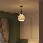 Modern Eclectic Petal Iron PLA 1-Light Pendant For Bedroom