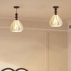 Modern Eclectic Petal Iron PLA 1-Light Pendant For Bedroom