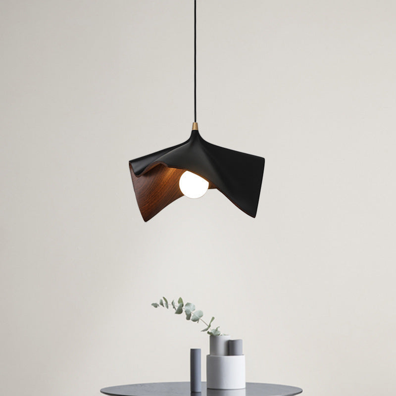 Modern Luxury Twisted Iron Resin 1-light Pendant Light for Living Room