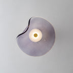 Modern Luxury Round Glass LED Wall Sconce Lamp For Bedroom