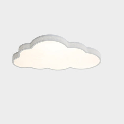 Contemporary Coastal Clouds Iron Acrylic LED Flush Mount Ceiling Light For Bedroom