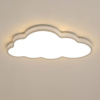 Contemporary Coastal Clouds Iron Acrylic LED Flush Mount Ceiling Light For Bedroom