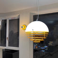 Modern Mid-Century Globe Iron Glass 1-Light Pendant Light For Bedroom
