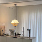 Modern Mid-Century Globe Iron Glass 1-Light Pendant Light For Bedroom
