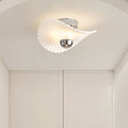Modern Eclectic Flower Iron Aluminum PVC LED Semi-Flush Mount Ceiling Light For Bedroom