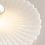 Modern Eclectic Flower Iron Aluminum PVC LED Semi-Flush Mount Ceiling Light For Bedroom
