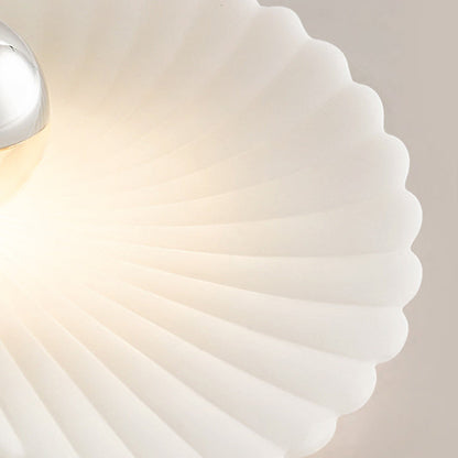 Modern Eclectic Flower Iron Aluminum PVC LED Semi-Flush Mount Ceiling Light For Bedroom