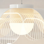 Modern Eclectic Flower Iron Acrylic LED Pendant Light For Living Room